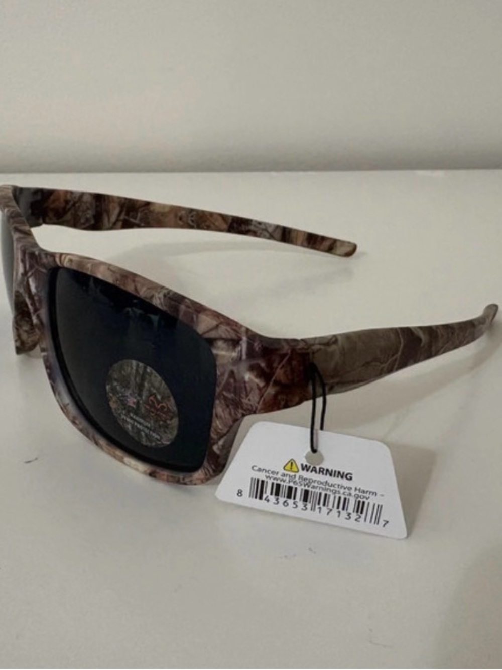 Realtree Camo Men's Sunglasses with Dark Polarized Lenses